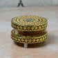 Golden Foil Meenakari Round Chowki 2