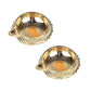 Set of 2 Pure Brass Kuber Diya 1 inch by printology