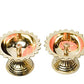 Pure Brass Sunflower Deep, Deepak, Diya for Pooja Purposes, 1.8 Inches, 130 gm
