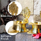 Pure Brass Shanku Chakra Kamakshi Electric Lights Diya  Bhimonee Decor