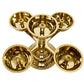 Pure Brass 5 Faced Ethnic Panchadeep bhadradeepam, 1.75 inches