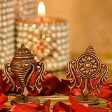 Copper Handmade Small Shanku Chakra Duo
