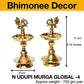Pure Brass Udupi Murga Global Deep, Deepak, Diya for Pooja Purposes, 6.75 Inches, 750 gm