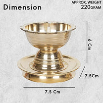 Pure Brass Udupi Nanda Electric Gold Bulb Diya Dimensions