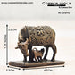  Handmade Copper Cow and Calf 1.25 inches Dimensions
