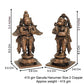 Handmade Copper Garuda and Hanuman Set Idol 3.4 inches , Patina Antique Finish , 1 Piece