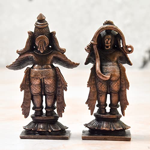 Copper Garuda Hanuman Set 3.4 inch Bhimonee Decor