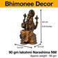  Copper Handmade Lakshmi Narasimha Idol Dimensions