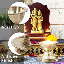 Pure Brass Udupi Nanda Electric Gold Bulb Diya Bhimonee Decor