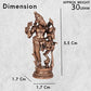 Handmade Copper Bhu Varaha Lakshmi Idol Dimensions