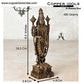 Handmade Copper Balaji Idol with Garuda Spl Dimensions