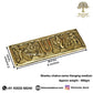 Buy Pure Brass Shanku Chakra Hanging with Garuda and Hanuman Wallplate Dimension