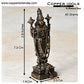 Handmade Copper Balaji Idol with Garuda Spl 2.8 inches Dimension