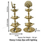  Pure Brass 3 Step Electric Bulb Lights Diya Dimensions
