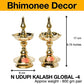 Pure Brass UDUPI Kalash Global Deep, Deepak, Diya for Pooja Purposes, 6.75 Inches, 800 gm