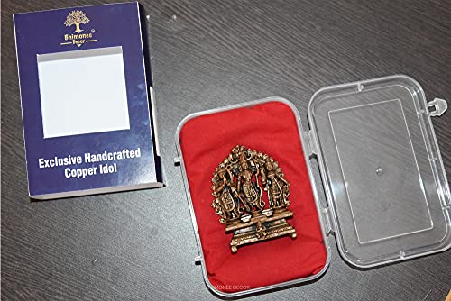 Copper Handmade Lord Ram Darbar Murti Gift