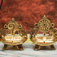Pure Brass Shanku Chakra 5.5 inches Table Diya