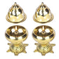 Pure Brass Tortoise Covering Diya/Tulsi Diya 5.25 inches by printology, Set of 2