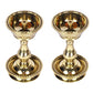 Pure Brass Heavy Udupi Nanda Diya (no-1) 4.3 inches, Set of 2