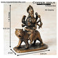 Copper Durga Idol, 1.8 inches, 50 Grams, Pack of 1 Piece