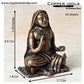 Copper Idols India Handmade ShankaraCharya Idol Dimensions