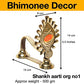 Pure Brass Shankh  5.5 Inches Aarti Deep Dimension